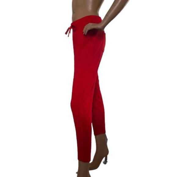 Lou & Grey Petites Signature Soft Red Joggers Lounge Sweatpants Womens Sz M - Picture 2 of 10